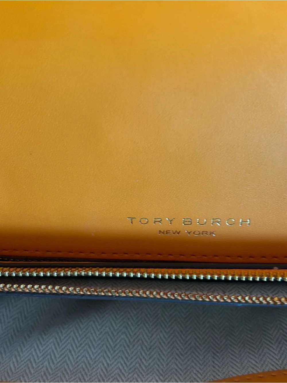Tory Burch Blue and Orange Crochet Chain Shoulder Bag kira